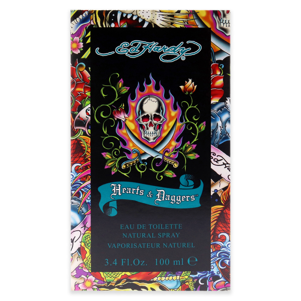 Ed Hardy Hearts and Daggers by Christian Audigier for Men - 3.4 oz EDT Spray - Picture 5 of 6